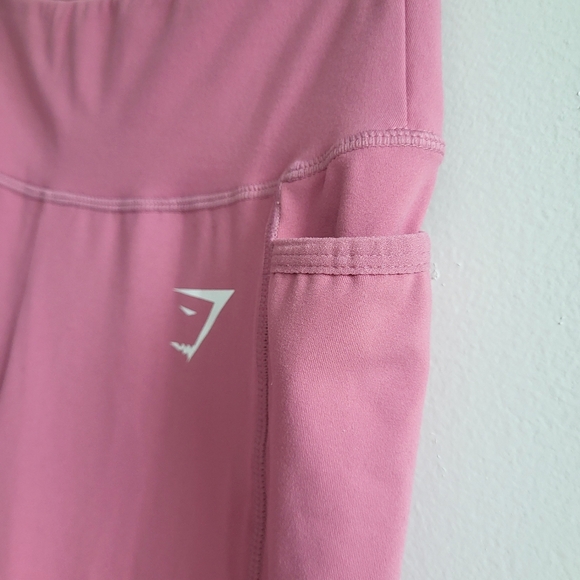 Gym Shark Rose Pink Dream Pocket Workout Pant Leggings Ladies Size Small - Picture 4 of 8
